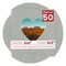 Light Grey Suede Mat Board for 5x5 Inch Frames - Heart Opening for 3x3 Photos